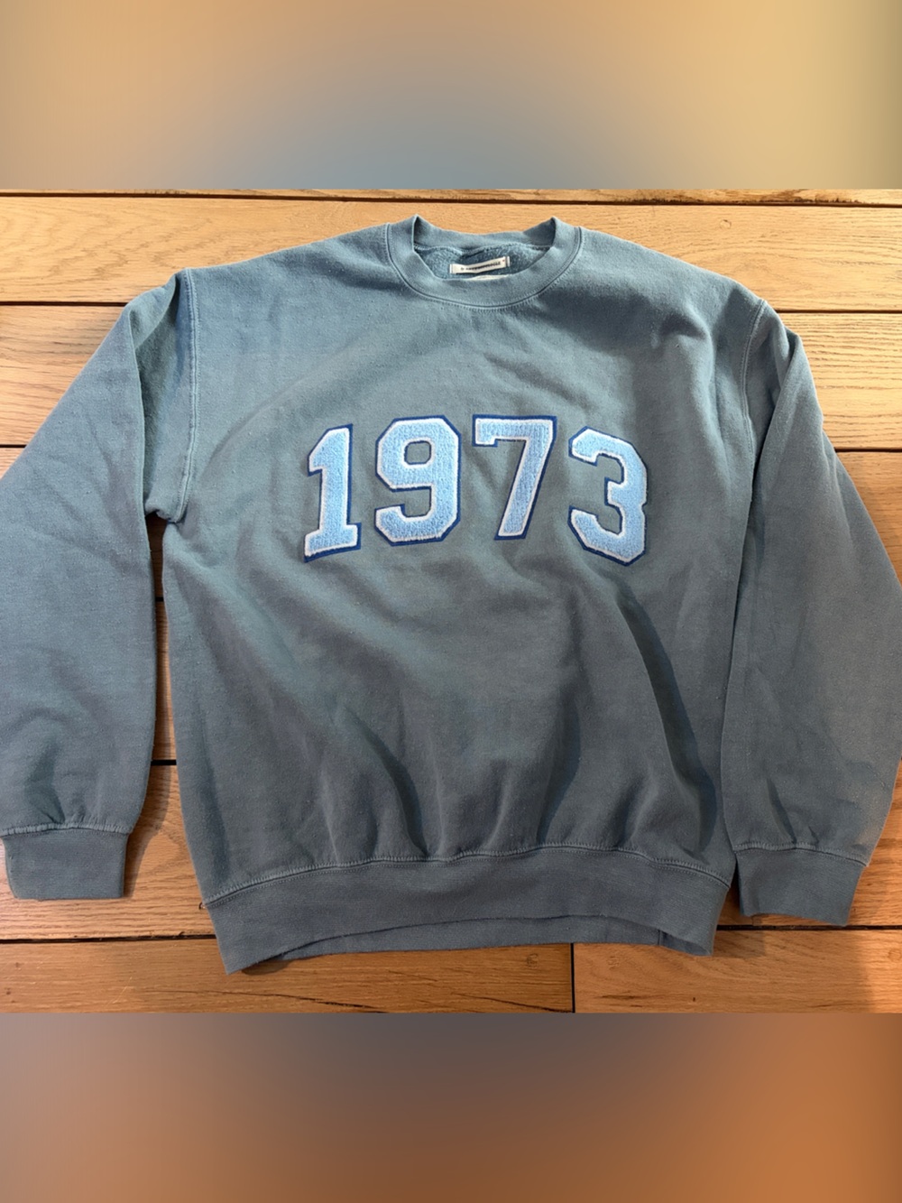 Anthropologie 1973 Crewneck Sweatshirt - Light Blue